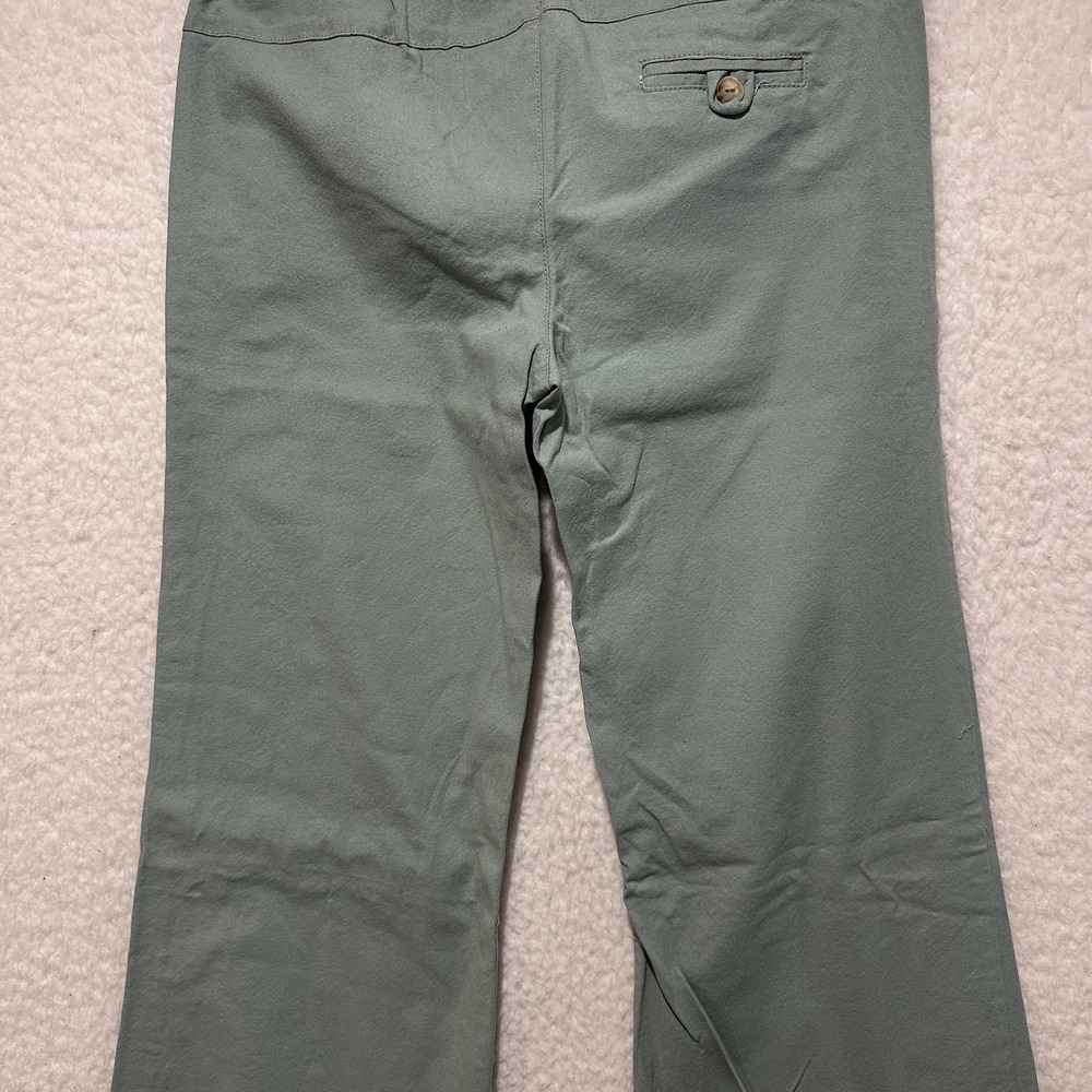Alloy Rare Women's Light Green Flare Pants Size 9 Made‎ In USA - Picture 8 of 13